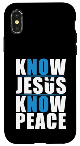 Know Jesus Know Peace Hülle für iPhone X/XS Know Jesus Know Peace Hülle für iPhone X/XS von Geschenke des christlichen Christentums