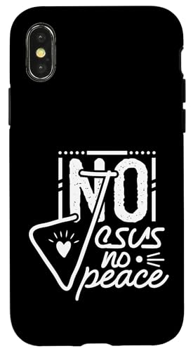 No Jesus No Peace Hülle für iPhone X/XS No Jesus No Peace Hülle für iPhone X/XS von Geschenke des christlichen Christentums