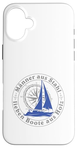 Kapitän Segel Geschenk Männer aus Stahl liebe Boote aus Holz Hülle für iPhone 16 Plus Kapitän Segel Geschenk Männer aus Stahl liebe Boote aus Holz Hülle für iPhone 16 Plus von Geschenke für Segler & Motorbootfahrer Wassersport