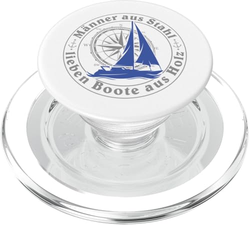 Kapitän Segel Geschenk Männer aus Stahl liebe Boote aus Holz PopSockets PopGrip für MagSafe Kapitän Segel Geschenk Männer aus Stahl liebe Boote aus Holz PopSockets PopGrip für MagSafe von Geschenke für Segler & Motorbootfahrer Wassersport