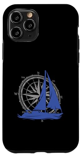 Kapitän Segler Geschenk für Wassersportler Segel Windrose Hülle für iPhone 11 Pro von Geschenke für Segler & Motorbootfahrer Wassersport