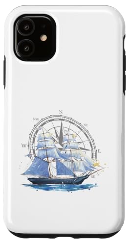 Kapitän Segler Geschenk für Wassersportler Segel Windrose Hülle für iPhone 11 Kapitän Segler Geschenk für Wassersportler Segel Windrose Hülle für iPhone 11 von Geschenke für Segler & Motorbootfahrer Wassersport