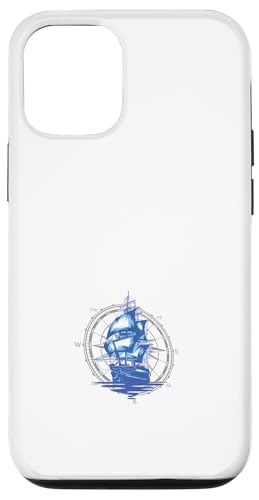 Kapitän Segler Geschenk für Wassersportler Segel Windrose Hülle für iPhone 12/12 Pro von Geschenke für Segler & Motorbootfahrer Wassersport