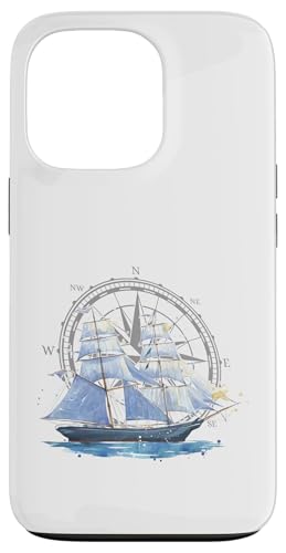 Kapitän Segler Geschenk für Wassersportler Segel Windrose Hülle für iPhone 13 Pro von Geschenke für Segler & Motorbootfahrer Wassersport
