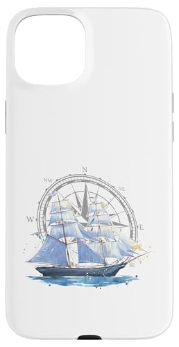 Kapitän Segler Geschenk für Wassersportler Segel Windrose Hülle für iPhone 15 Plus Kapitän Segler Geschenk für Wassersportler Segel Windrose Hülle für iPhone 15 Plus von Geschenke für Segler & Motorbootfahrer Wassersport