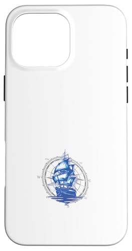 Kapitän Segler Geschenk für Wassersportler Segel Windrose Hülle für iPhone 16 Pro Max Kapitän Segler Geschenk für Wassersportler Segel Windrose Hülle für iPhone 16 Pro Max von Geschenke für Segler & Motorbootfahrer Wassersport