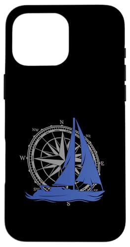 Kapitän Segler Geschenk für Wassersportler Segel Windrose Hülle für iPhone 16 Pro Max Kapitän Segler Geschenk für Wassersportler Segel Windrose Hülle für iPhone 16 Pro Max von Geschenke für Segler & Motorbootfahrer Wassersport