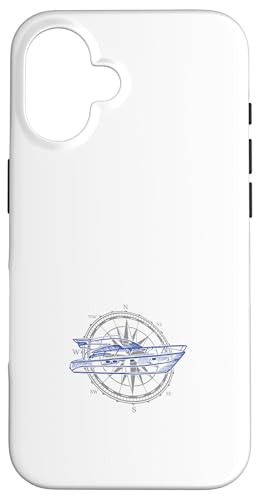 Kapitän Segler Geschenk für Wassersportler Segel Windrose Hülle für iPhone 16 Kapitän Segler Geschenk für Wassersportler Segel Windrose Hülle für iPhone 16 von Geschenke für Segler & Motorbootfahrer Wassersport
