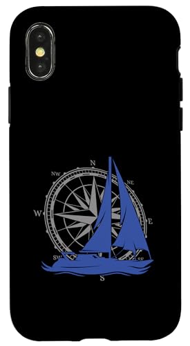 Kapitän Segler Geschenk für Wassersportler Segel Windrose Hülle für iPhone X/XS Kapitän Segler Geschenk für Wassersportler Segel Windrose Hülle für iPhone X/XS von Geschenke für Segler & Motorbootfahrer Wassersport