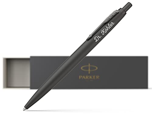 Parker Jotter Monochrome XL - Kugelschreiber mit Gravur - edler Kugelschreiber personalisiert blauschreibend - personalisierter Kugelschreiber von Geschenkfreude