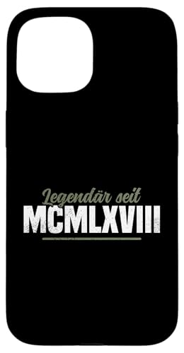 Lehrer Must Have MCMLXVIII Jahrgang 1968 Geschichtslehrer Hülle für iPhone 15 Lehrer Must Have MCMLXVIII Jahrgang 1968 Geschichtslehrer Hülle für iPhone 15 von Geschichtslehrer Geschenk & Lehrer Must Have