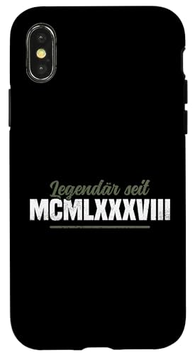 Lehrer Must Have MCMLXXXVIII Jahrgang 1988 Geschichtslehrer Hülle für iPhone X/XS von Geschichtslehrer Geschenk & Lehrer Must Have