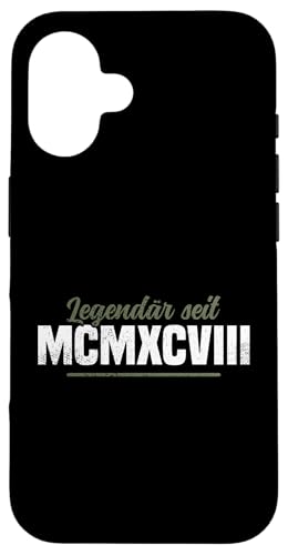 Lehrer Must Have MCMXCVIII Jahrgang 1998 Geschichtslehrer Hülle für iPhone 16 Lehrer Must Have MCMXCVIII Jahrgang 1998 Geschichtslehrer Hülle für iPhone 16 von Geschichtslehrer Geschenk & Lehrer Must Have