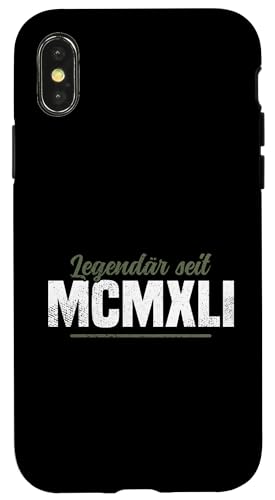 Lehrer Must Have MCMXLI Jahrgang 1941 Party Geschichtslehrer Hülle für iPhone X/XS von Geschichtslehrer Geschenk & Lehrer Must Have