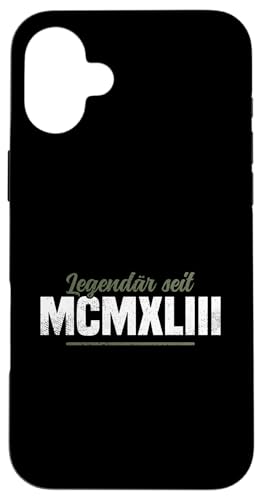 Lehrer Must Have MCMXLIII Jahrgang 1943 Geschichtslehrer Hülle für iPhone 16 Plus von Geschichtslehrer Geschenk & Lehrer Must Have