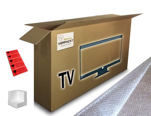 Verpackungsset TV bis ca. 70" - Karton und Innenverpackung von Geschickt Verpackt