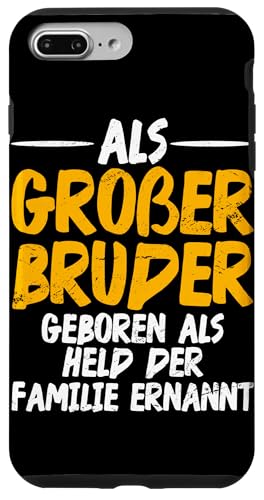 Als Großer Bruder Geboren Als Held Der Familie Ernannt Hülle für iPhone 7 Plus/8 Plus von Geschwister Liebevoller Bruder Witzige Sprüche