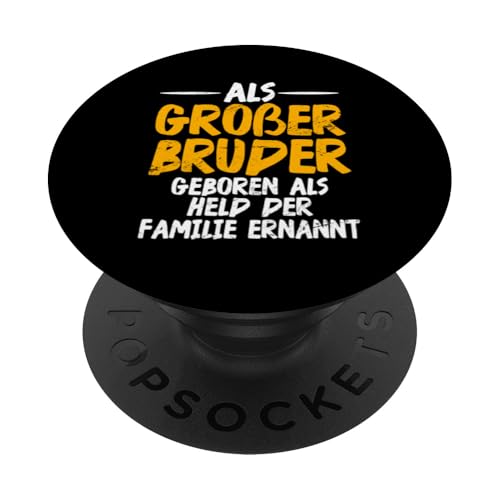 Als Großer Bruder Geboren Als Held Der Familie Ernannt PopSockets Klebender PopGrip von Geschwister Liebevoller Bruder Witzige Sprüche