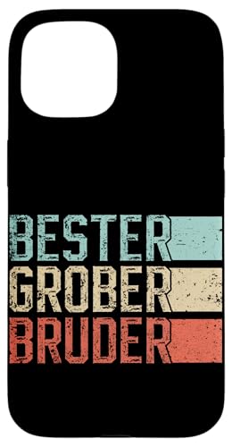 Bester Großer Bruder Retro Geschwister Bruder Lustig Spruch Hülle für iPhone 15 Bester Großer Bruder Retro Geschwister Bruder Lustig Spruch Hülle für iPhone 15 von Geschwister Liebevoller Bruder Witzige Sprüche