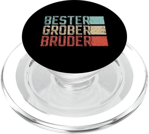 Bester Großer Bruder Retro Geschwister Bruder Lustig Spruch PopSockets PopGrip für MagSafe von Geschwister Liebevoller Bruder Witzige Sprüche