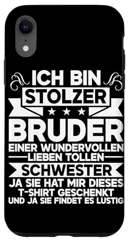 Ich Bin Stolzer Bruder Einer Tollen Schwester Geschwister Hülle für iPhone XR Ich Bin Stolzer Bruder Einer Tollen Schwester Geschwister Hülle für iPhone XR von Geschwister Liebevoller Bruder Witzige Sprüche