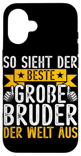 So Sieht Der Beste Große Bruder Der Welt Aus Geschwister Hülle für iPhone 16 So Sieht Der Beste Große Bruder Der Welt Aus Geschwister Hülle für iPhone 16 von Geschwister Liebevoller Bruder Witzige Sprüche