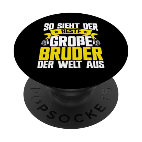 So Sieht Der Beste Große Bruder Der Welt Aus Geschwister PopSockets Klebender PopGrip von Geschwister Liebevoller Bruder Witzige Sprüche