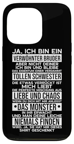 Süßer Bruder Geschwister Großer Bruder Geburtstagsgrafik Hülle für iPhone 13 Pro Süßer Bruder Geschwister Großer Bruder Geburtstagsgrafik Hülle für iPhone 13 Pro von Geschwister Liebevoller Bruder Witzige Sprüche