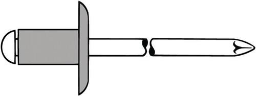 250 Stk. Gesipa Blindniet Nietschaft dxl 5,0x20,0mm K11 Alu/Stahl 250 St. von Gesipa