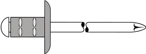 250 Stk. Gesipa Blindniet PolyGrip® Nietschaft dxl 4,8x10mm K16 Alu./STA 250 von Gesipa