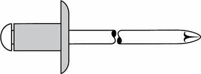 GESIPA Blindniet Nietschaft dxl 5,0x10,0mm K14 Alu/Edelstahl 250 St.GESIPA - 250 Stück (1433613) von Gesipa