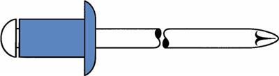 GESIPA Blindniet Stahl/Stahl 3x8mm dxl f.3,0-5,0mm GESIPA Flachrundkopf (6310141) von Gesipa