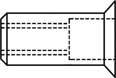 GESIPA Blindnietmutter Stahl M6 9x17mm dxl f.1,5-4,5mm GESIPA Senkkopf 90Grad (6422233) von Gesipa