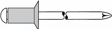 Gesipa Blindniet Al/St 4x10mm Senkkopf KS 5,0-6,5mm (Pack mit 500 St) (1454082) von Gesipa