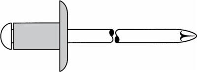 Gesipa Blindniet Al/St 4x8mm Grosskopf K12 KS 3,0-5,0mm (Pack mit 500 St) (1433518) von Gesipa