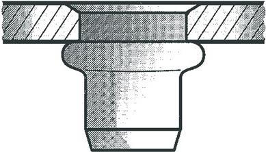 Gesipa Blindnietmutter St M6x9x15,5 Kleinkopf KS 0,25-3,5mm (Pack mit 250 St) (1433713) von Gesipa