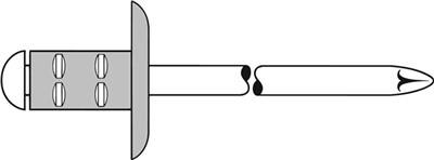 Gesipa Polygrip Blindniet 4,8x10 Al/St Grosskopf KS 0,5-6,5mm (Pack mit 250 St) (1433834) von Gesipa