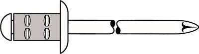 Gesipa Polygrip Blindniet 6,4x15 Al/A2 Standard KS 1,5-9,0mm (Pack mit 250 St) (1433902) von Gesipa