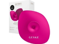 Gesichtsreinigungsbürste 4in1 mit Griff Geske mit Anwendung (magenta) von Geske