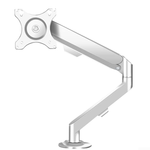 Flexible Gasfeder-Monitor-Montagelösung für 17-34-Zoll-Displays, hält bis zu 9 kg für optimale Sichthöhe (Weiß) von Getdoublerich