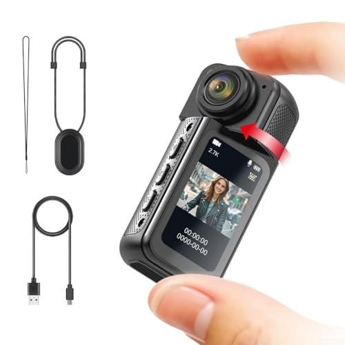 Getdoublerich Action-Kameras, 4K-Daumen-Action-Kameras mit 1,47 Zoll LCD, magnetischer Halterung und Freisprech-POV für Vlogging, tragbares Vlogging, schwarz Getdoublerich Action-Kameras, 4K-Daumen-Action-Kameras mit 1,47 Zoll LCD, magnetischer Halterung und Freisprech-POV für Vlogging, tragbares Vlogging, schwarz von Getdoublerich