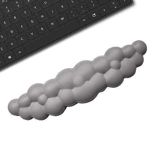 Cloud Handgelenkauflage, ergonomisches Tastatur-Handgelenkpolster und Mauspad-Set | Tastatur-PU-Leder-Mauspad-Set mit rutschfester Unterseite für Spiel und Computer Geteawily von Geteawily