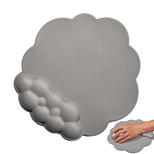 Cloud Handgelenkauflage-Tastatur – ergonomische Handgelenkstütze Mauspad mit Ablage – PU-Leder-Tastatur-Handgelenkpolster, Tastatur-Mauspad-Set mit rutschfester Unterseite für Tippentlastung Geteawily von Geteawily