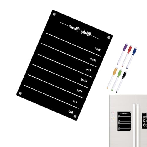 Magnetische Notiztafel | Acryl-Whiteboard, Notiz für Plan, magnetische Acryl-Notiztafel, magnetisch, für Kühlschrank, Zuhause, Schule, Büros Geteawily von Geteawily