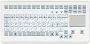 GETT Gerätetechnik InduDur TKS-088c-TOUCH-KGEH-USB-DE - Tastatur - mit Touchpad - Robust - USB - QWERTY - Deutsch - weiß (KS18252) von Gett