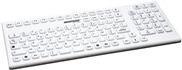 GETT InduProof Smart Classic USB Silikon IP68 Tastatur desinfizierbar wasserdicht weiss 106 Tasten (CH) (KG20263) von Gett
