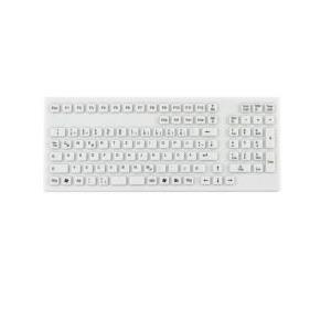 GETT Smart Clinical Board USB ( DE ) Silikon IP68 Tastatur desinfizierbar wasserdicht weiss 106 Tasten (TKG-106-IP68-WHITE-USB-DE) von Gett