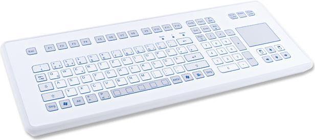 Gett InduDur TKS-105c-TOUCH-KGEH - Tastatur - mit Touchpad - Robust - USB - QWERTZ - Deutsch (KS18240) von Gett