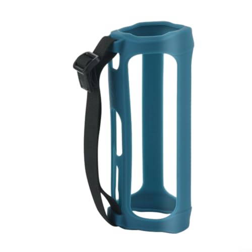 Gettimore Silikon-Schutzhülle für JBL Flip5, stoßfest, mit Schultergurt, Tragegriff für tragbare Lautsprecher, Schutzhülle (blau) von Gettimore