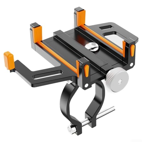 Gettimore Stoßfeste Handyhalterung für Fahrräder, Schnellspanner für einfachen Zugriff auf Ihr Gerät (Orange) von Gettimore